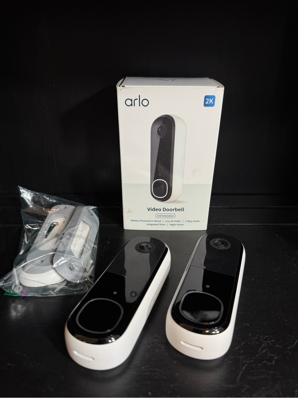 Arlo 2K Videos Doorbell (2 Pack)